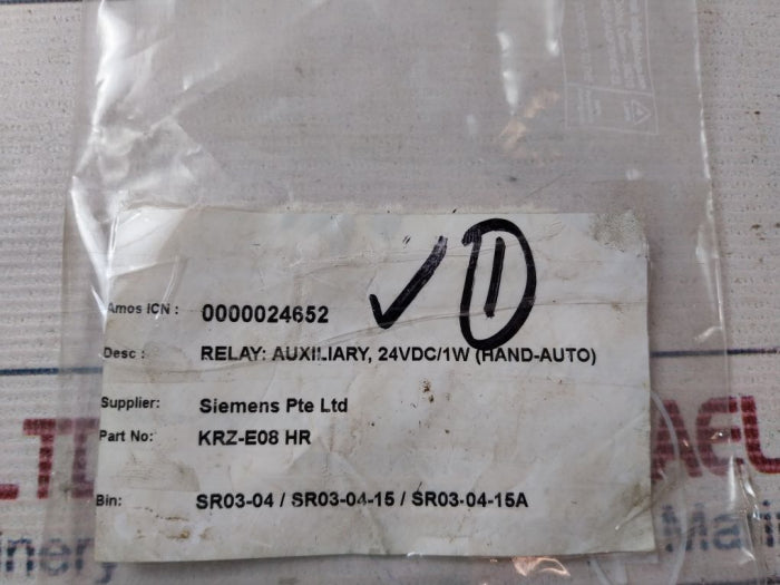 Btr Krz-e08 Hr Engine Control Relay 25Ma