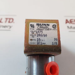 Bunn Omatic 1975 Solenoid Valve 240V 60Hz