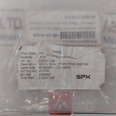Burgmann Mg 12/25-z Mechanical Seal For Pump 1220 Mq1
