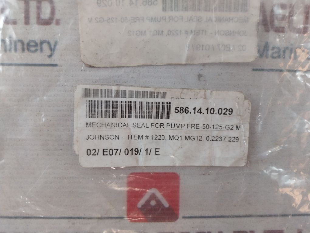 Burgmann Mg 12/25-z Mechanical Seal For Pump 1220 Mq1