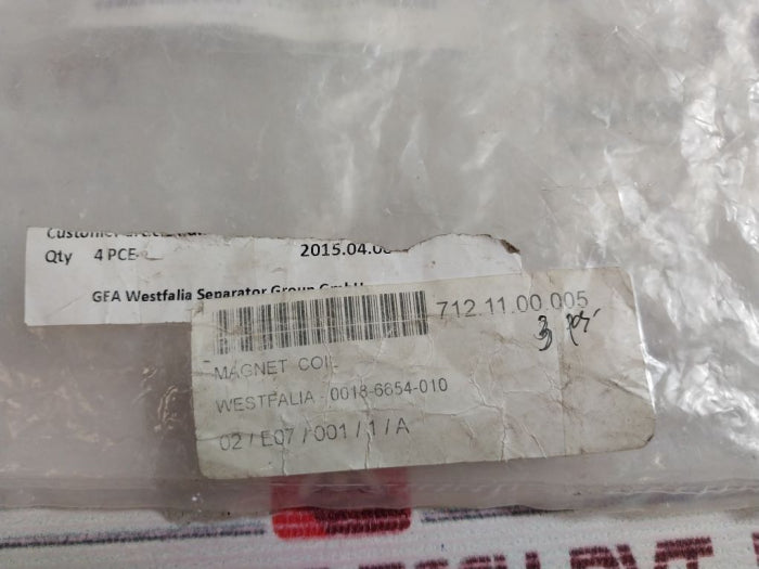 Burkert 0018-6654-010 Solenoid Magnet Coil 24V Dc 8W