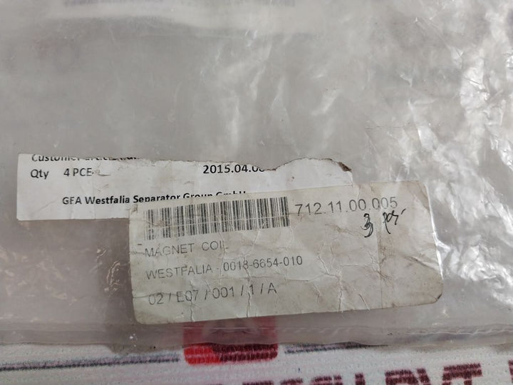 Burkert 0018-6654-010 Solenoid Magnet Coil 24V Dc 8W