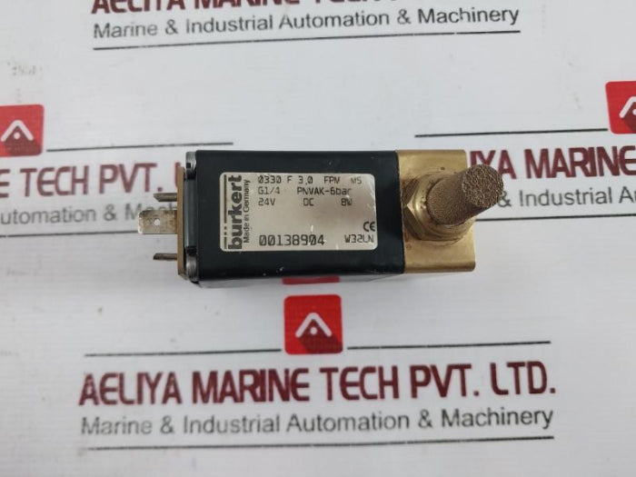 Burkert 0330 F 3,0 Fpm Ms Pivoted Armature Valve 24V Dc 8W