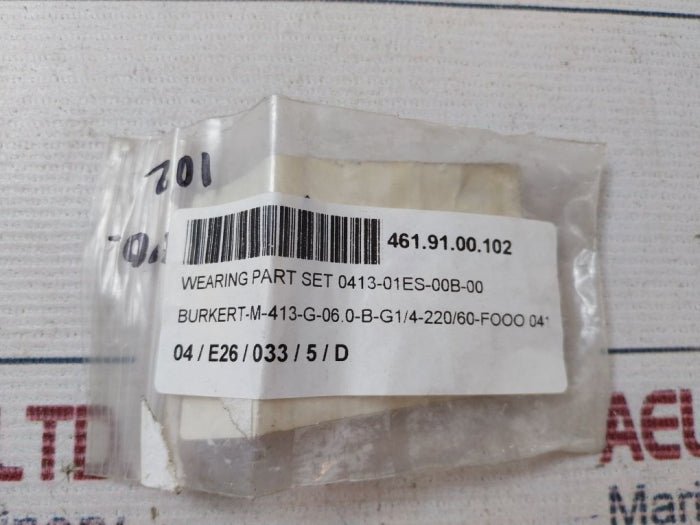 Burkert 0413-01ES-00B-00 Wearing Part Set