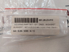 Burkert G1"-dn25-w Wearing Part Set W/ Gasket 407-a-25.0-e-ms-1-e301 Pn 0-10 Bar