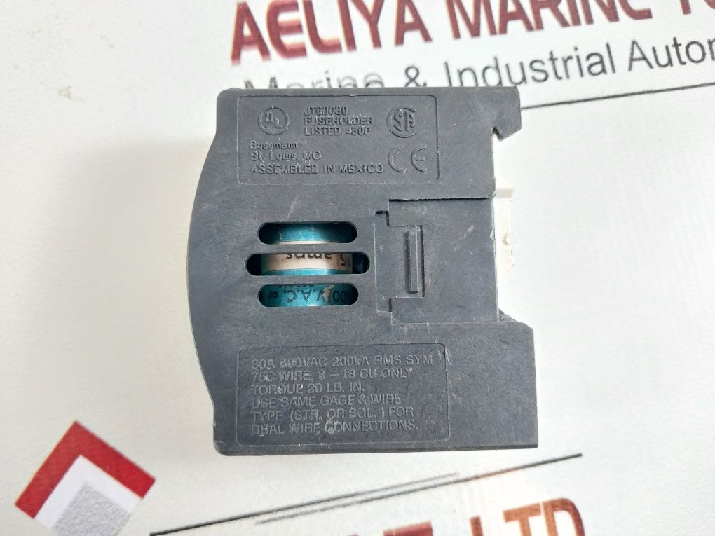 Lot of 5X Bussmann jtn60030 fuse holder class j 0-30a 600vac