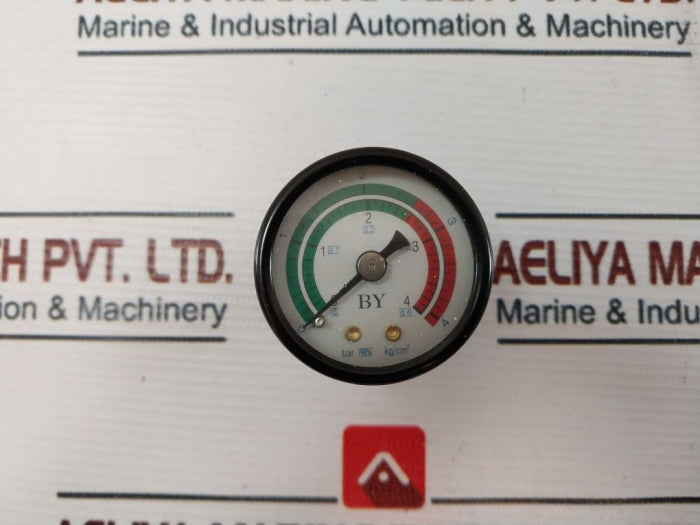 By 0 To 4 Bar Pressure Gauge