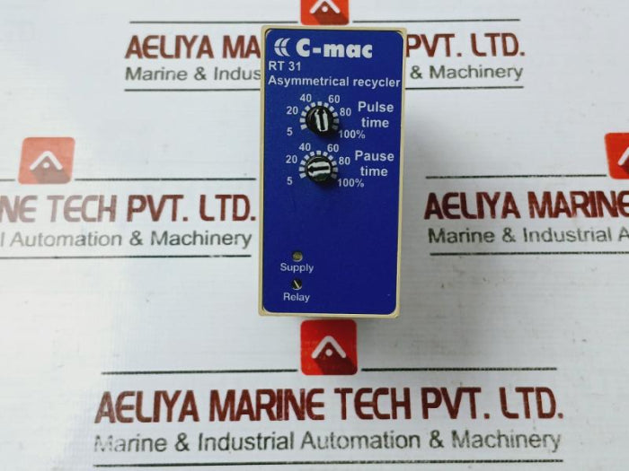 C-mac Rt31-2-1-120-m2 Time Relay 2 Pole 5A 250Vac 120Vac