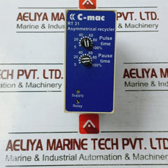 C-mac Rt31-2-1-120-m2 Time Relay 2 Pole 5A 250Vac 120Vac