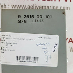 Basler 2 615 00 101 generator control