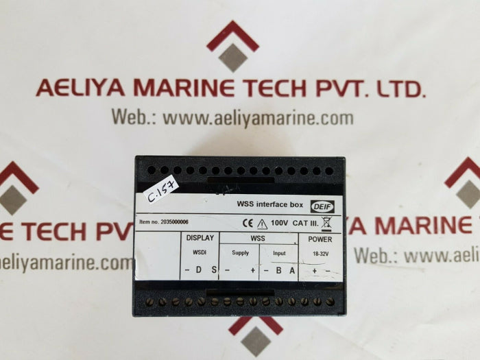 Deif Wss Interface Box 2035000006
