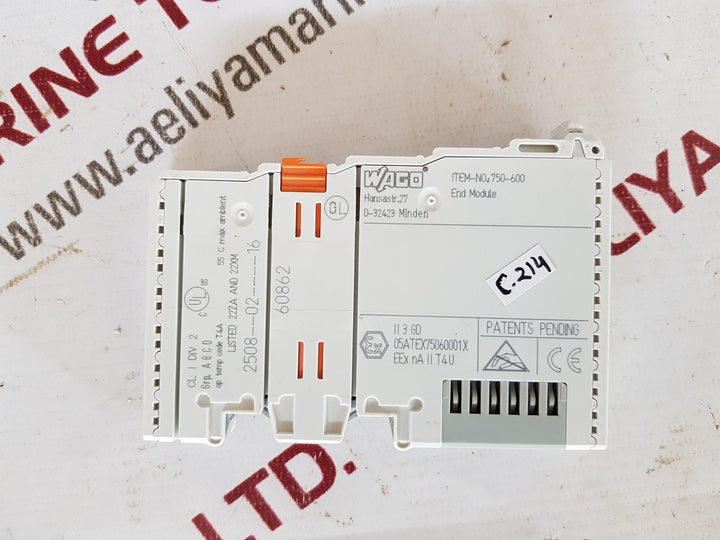Wago 750-600 End Module Free Shipping By Express