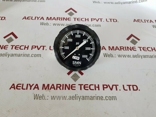 Span 03-4269-t 0-6000 psi pressure gauge