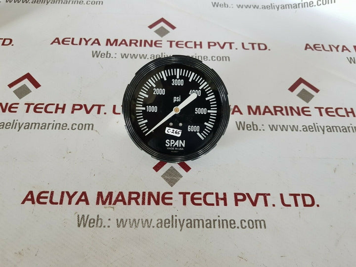 Span 03-4269-t 0-6000 psi pressure gauge