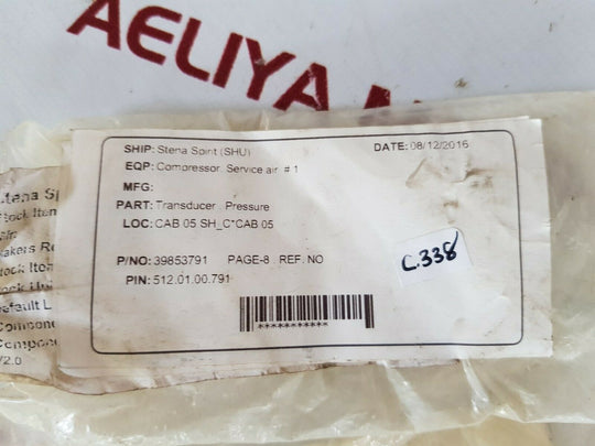 Ingersoll Rand 39853791 Sensor