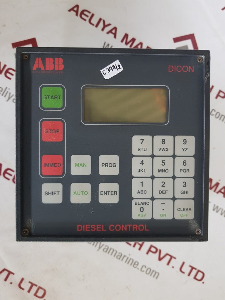abb dicon cma 112 diesel control display panel 3d de3 000 13