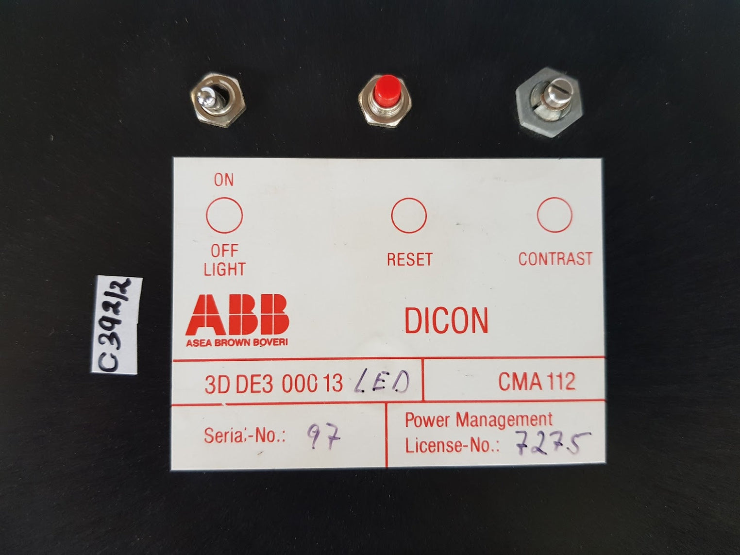 abb dicon cma 112 diesel control display panel 3d de3 000 13
