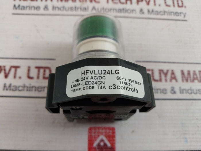 C3Controls Hfvlu24Lg Push Button Switch 24Vac/Dc