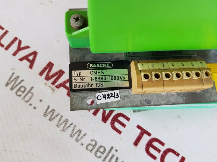 Saacke Cmfs 1 Burner Control Unit T09 B