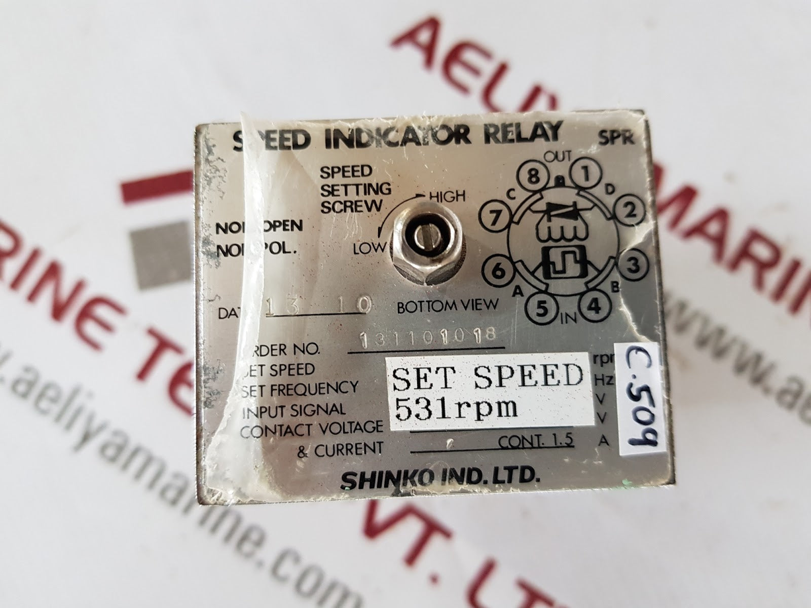 shinko 531rpm speed indicator relay