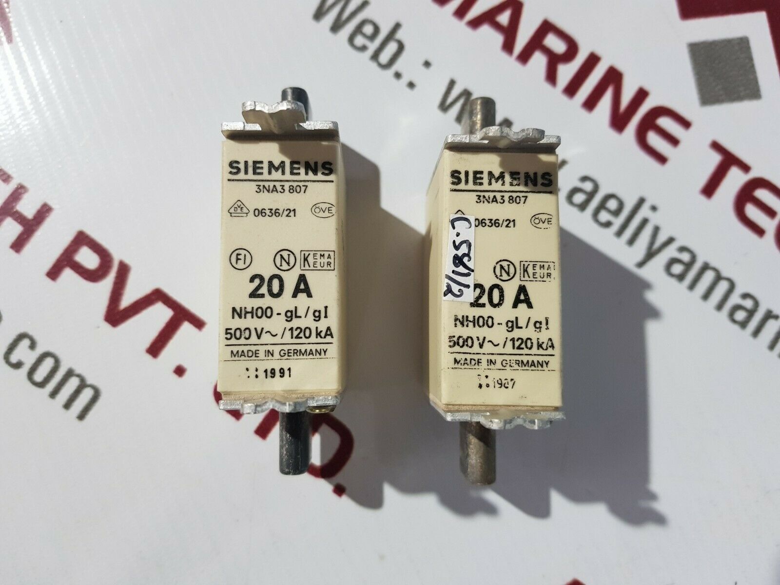 Siemens 3na3807 20a fuse