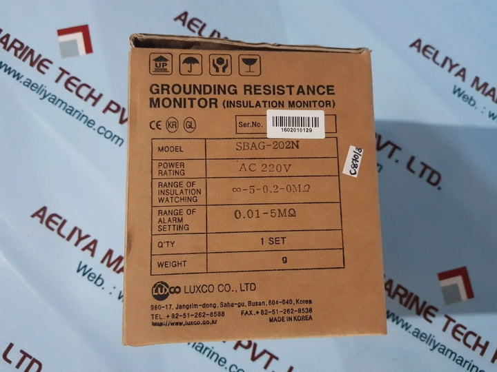 Luxco Sbag-202N Grounding Resistance Monitor(Insulation Monitor) Ac 250V 3A