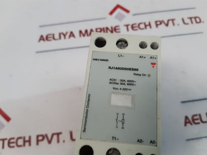 Carlo Gavazzi Rj1A60D50Es86 Semiconductor Contactor 50A, 600V