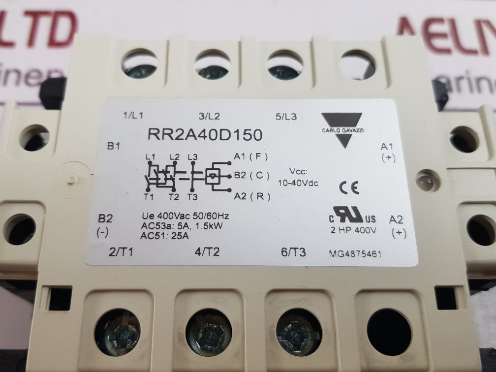 Carlo Gavazzi Rr2A40D150 Solid State Relay 400Vac 50/60Hz