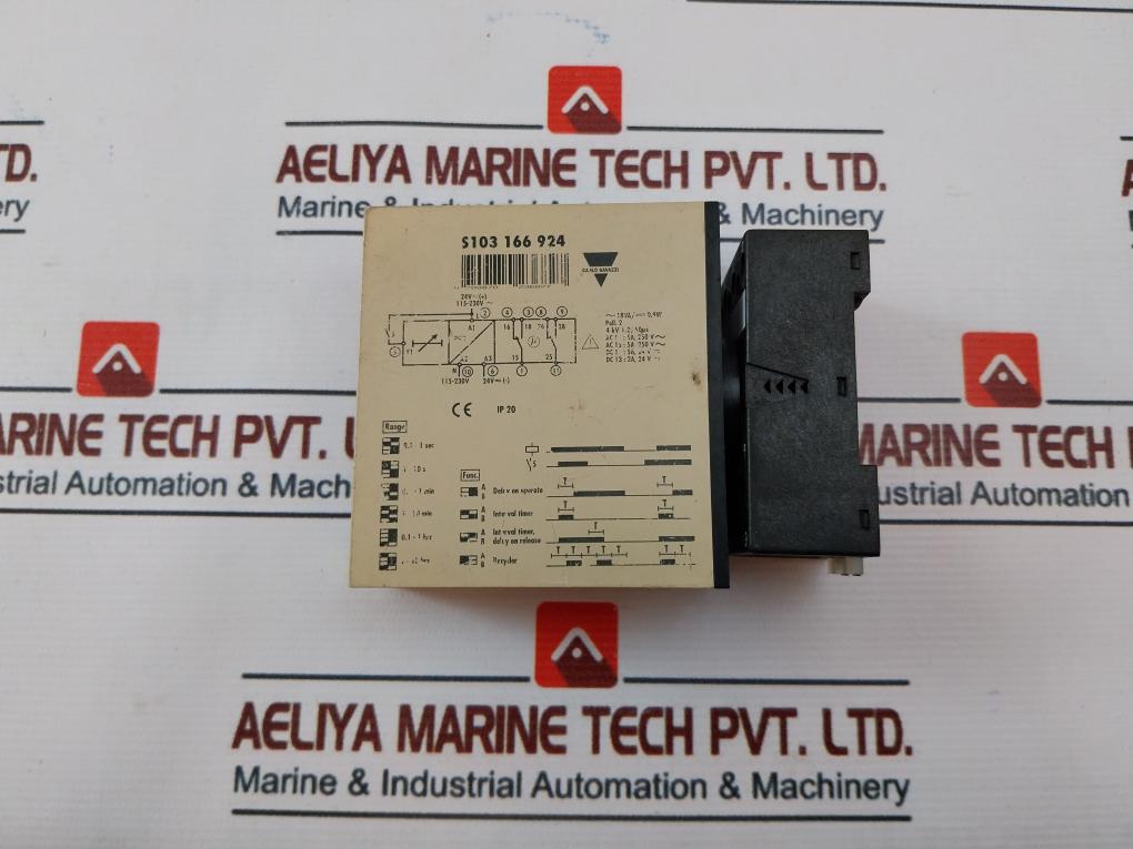 Carlo Gavazzi S103 166 924 Timer With Base 10A 380Vac