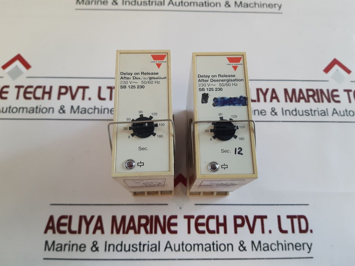 Carlo Gavazzi Sb 125 230 Delay On Release With Base 8-180 Sec 230V~ 50/60Hz