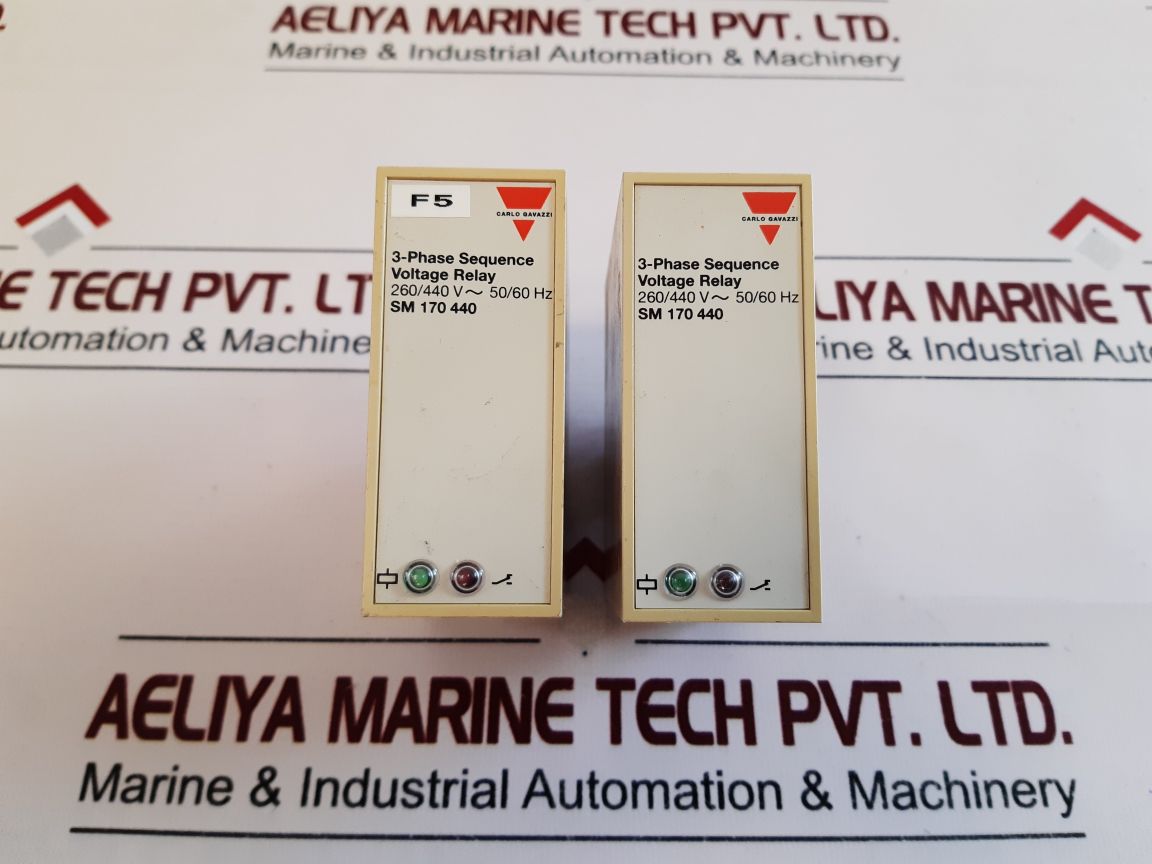 Carlo Gavazzi Sm 170 440 3-phase Sequence Voltage Relay 260/440V~50/60Hz