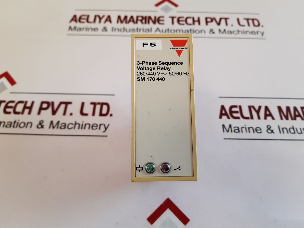 Carlo Gavazzi Sm 170 440 3-phase Sequence Voltage Relay 260/440V~50/60Hz