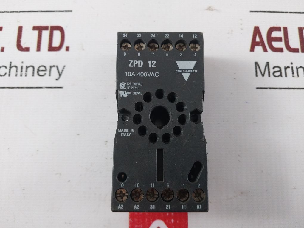 Carlo Gavazzi Zpd 12 Relay Base 10A 400Vac
