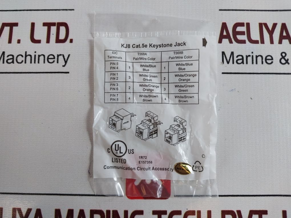 Lot of 10X Cat.5e keystone jack