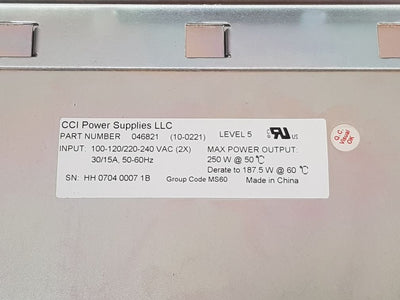 Cci Power Supplies llc 046821 6-Slot Power Supply Module
