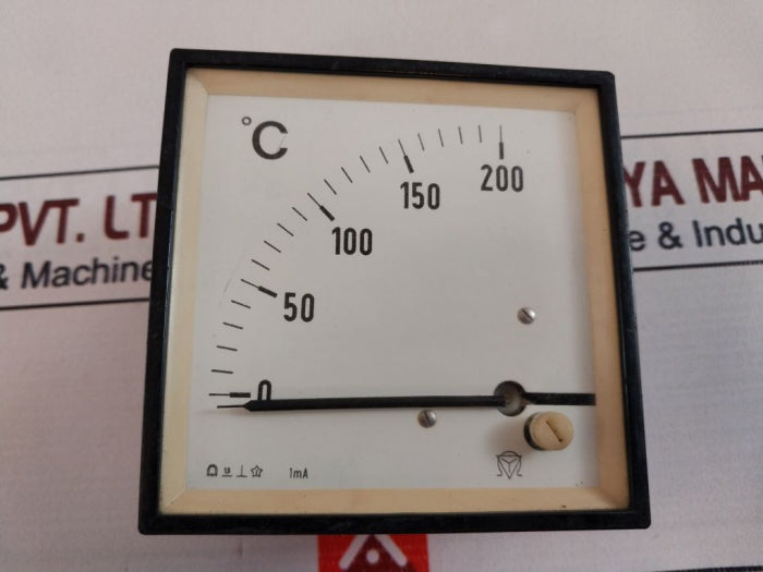 Celsa 0-200°C Analog Panel Meter 1Ma