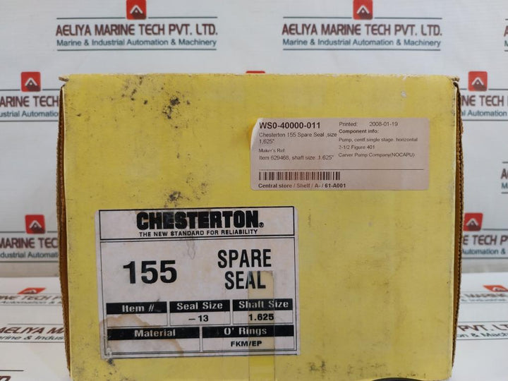 chesterton 155 spare seal kit 1.25” to 2.50” 32mm to 60mm