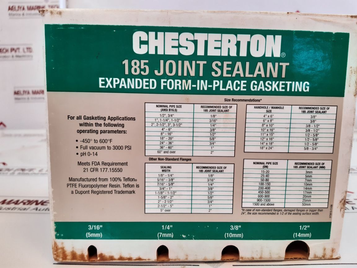 Chesterton 185 Ptfe Sealant Kit