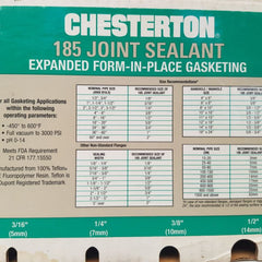 Chesterton 185 Joint Sealant Kit 3/16”X75Ft