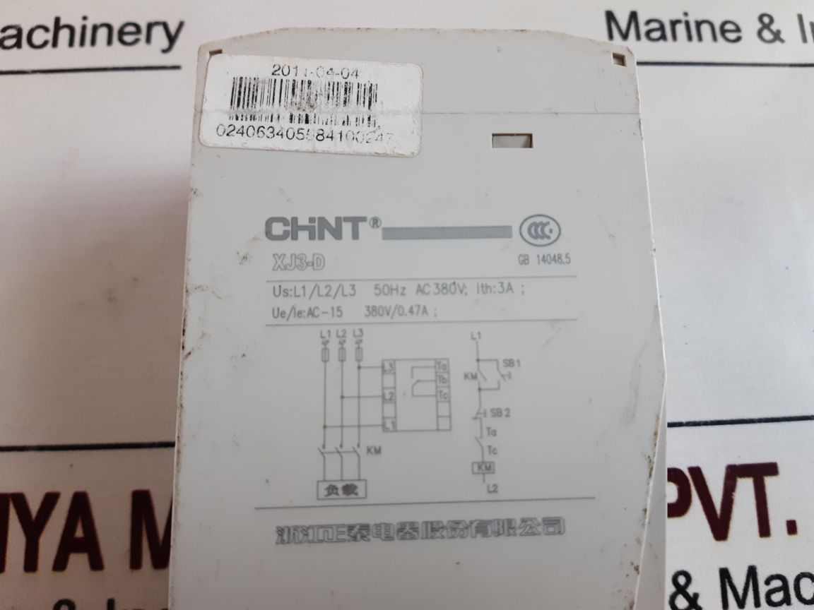 Chint Xj3-d Water Pump Phase Failure Relay Gb 14048.5 024063405584100247
