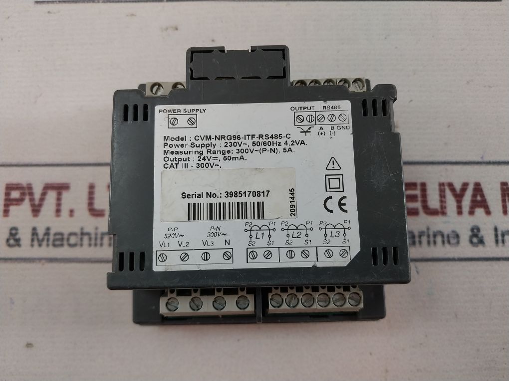 Circutor CVM-NRG96-ITF-RS485-C 3-Phase Power Analyzer 24V 50MA