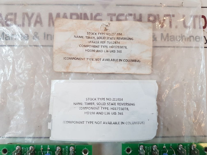 Cissell Tu12874 Solid State Reversing Timer 562J02-011