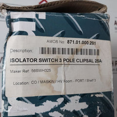 Clipsal 56Swh325 3-pole Enclosed Load Break Switch
