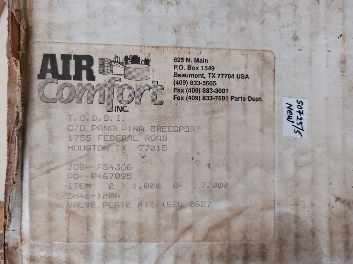 Cmp Plt-0627 Valve Plate Assembly/Kit