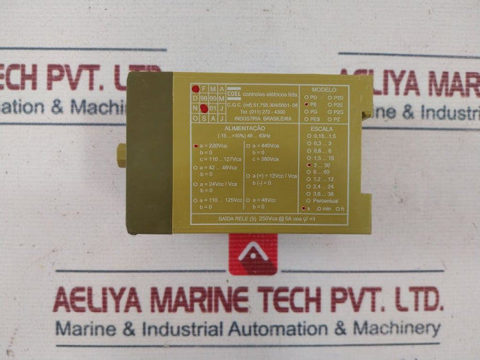 Coel Pe Time Relay 110/220Vca 250Vca 5A 48-63Hz