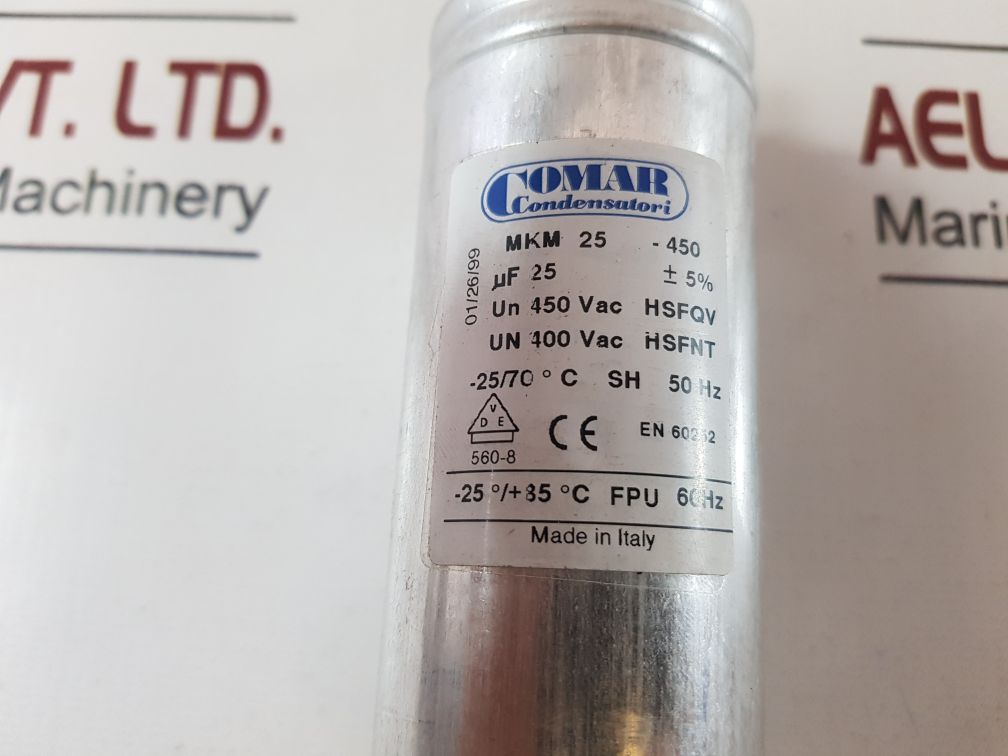 Comar Mkm 25-450 Capacitor -25/+85C Fpu 60Hz