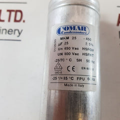 Comar Mkm 25-450 Capacitor -25/+85C Fpu 60Hz