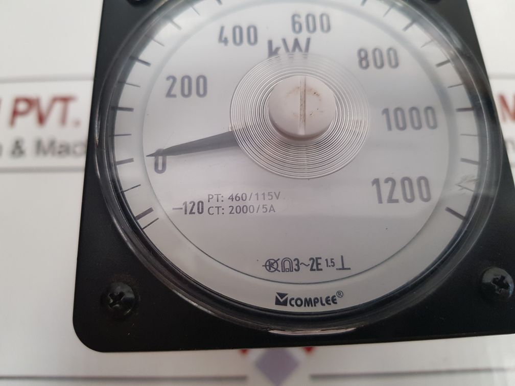 Complee Kly-w801-3U Wattmeter -120-0-1200 Kw