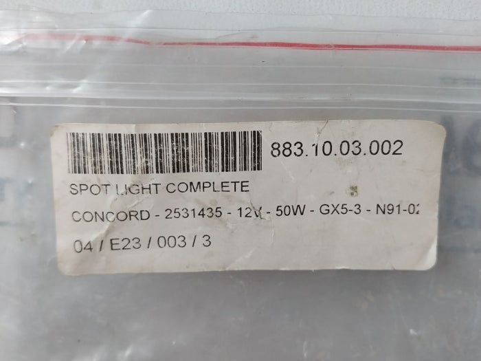 Concord Gx5.3 High Voltage Halogen Lamp 12V 50W Max