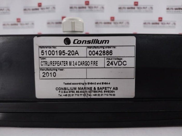Consilium Control/Repeater M 3,4 Cargo Fire 5100195-20A 24Vdc